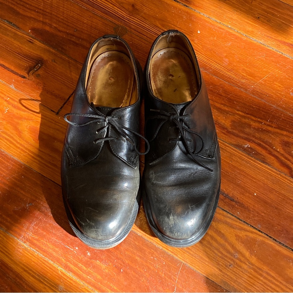 Made in England vintage Dr. Martens 1461 black distress uk6 us8-8.5 Oxford shoes